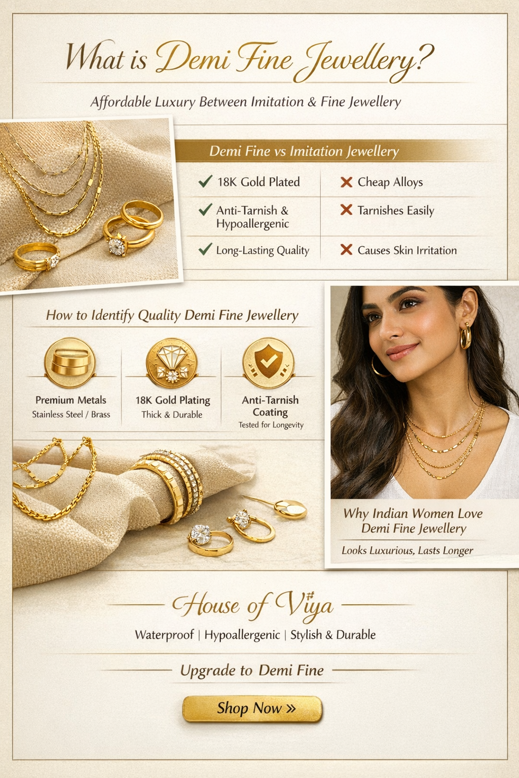 What is Demi Fine Jewellery? Why It's Better Than Imitation
