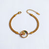Anti-Tarnish Gold Plated Multi Colour Stone Clove Flower Bracelet
