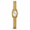 Watches Gold-Tone Oval Dial Classic Stretch Bracelet Watch for Women