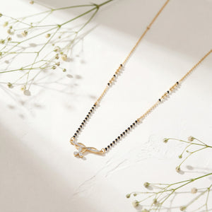 Contemporary Infinity CZ Mangalsutra Chain for Women - Demi Fine Jewellery