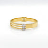 Triple Strand Solitaire CZ Baby Kada Bangle | Gold Plated Multi Band Stackable Bracelet for Women