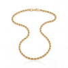 Men's Gold Plated Stainless Steel Wheat (Spiga) Chain