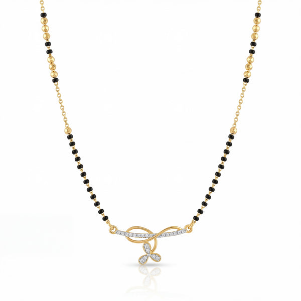 Contemporary Infinity CZ Mangalsutra Chain for Women - Demi Fine Jewellery