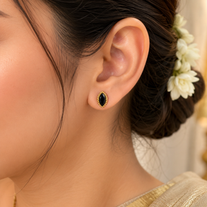 Earrings Crystal, Emerald & Black Kite Halo Stud Earrings Set of 3 Pairs