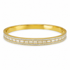 Gold Bar Set Diamond Oval Kada for Women | Horizontal Bar Stone Stainless Steel Ladies Bangle | Contemporary Festive Jewellery