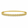 Gold Crown Tiara Prong Diamond Oval Kada for Women | Pointed Crown Stone Stainless Steel Ladies Bangle | Royal Festive Jewellery