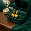 Anti-Tarnish Gold Plated Hanging Bags Earrings - 1 Pair