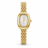 Watches Gold-Tone Round Dial Panther Link Bracelet Watch for Women