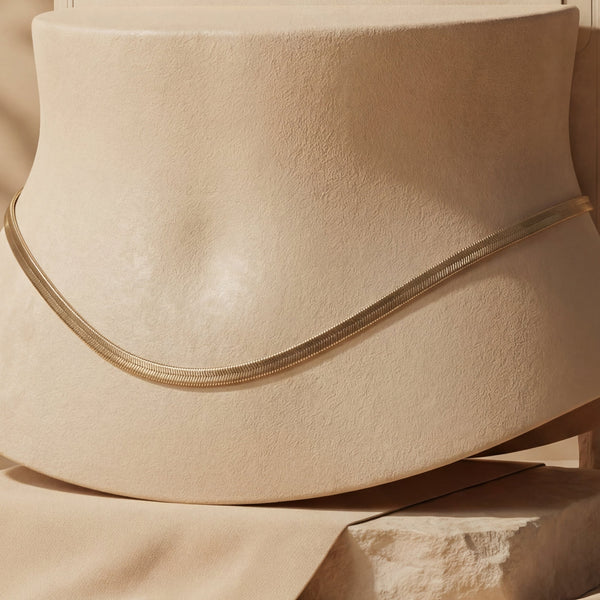 Gold Plated Snake Chain Kamarbelt | Bohemian Long Waist Chain Hip Belt for Women