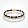 Black & Gold Bamboo Anti-Tarnish Beaded Kada Bracelet for Women