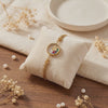 Anti-Tarnish Gold Plated Multi Colour Stone Clove Flower Bracelet